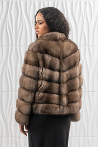 Exclusive Lavander Russian sable fur coat by manzari