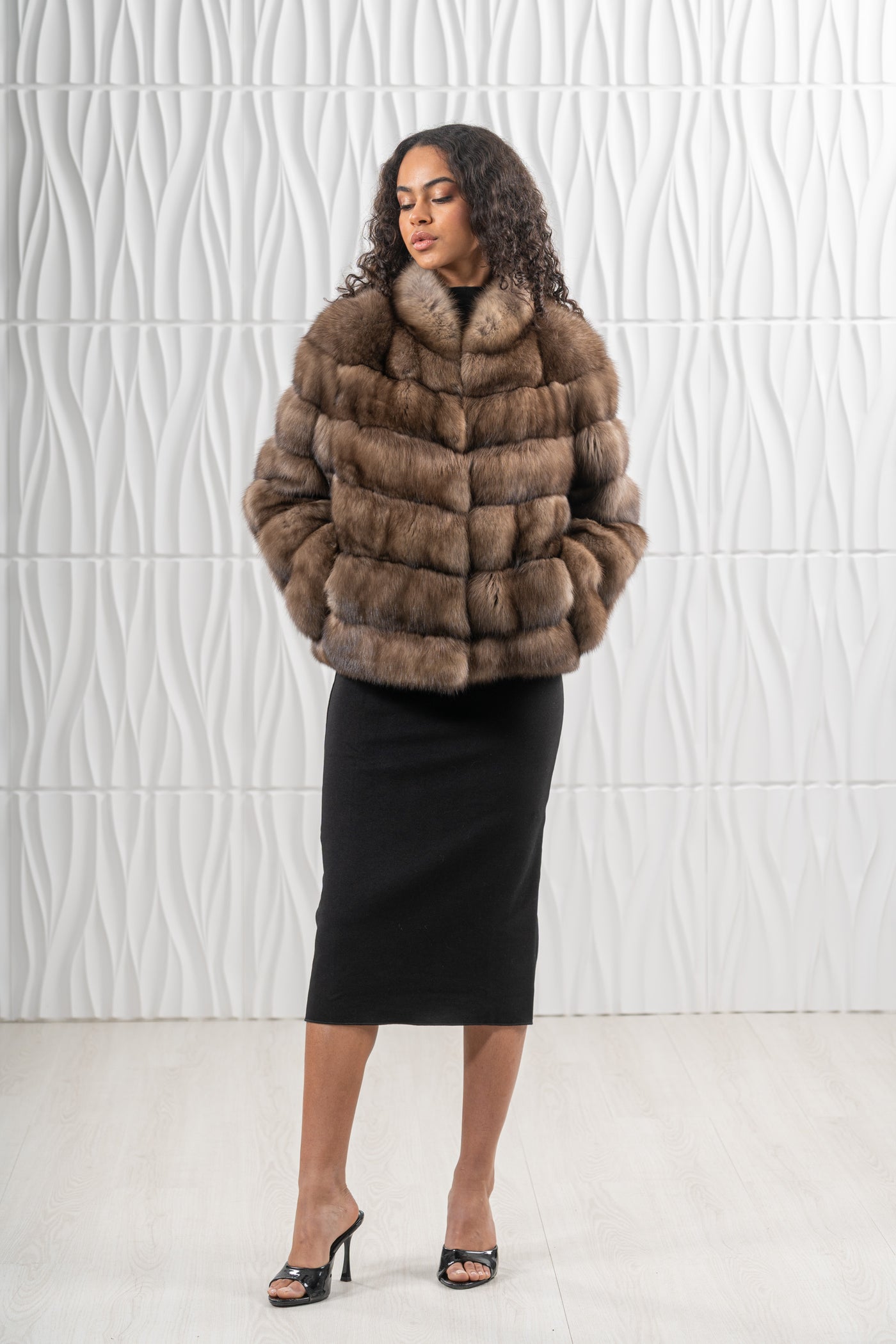 Exclusive russian sable fur coat by manzari