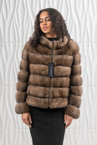 Exclusive Lavander Russian sable fur coat by manzari
