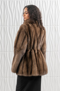 Platinum Russian sable fur coat by manzari for a bold statement