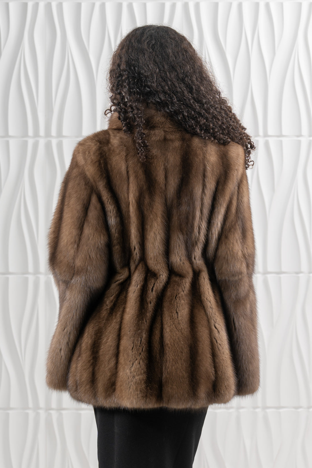 Sophisticated sable fur coat for special occasions