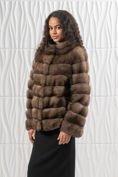 Elegant russian sable fur coat by manzari