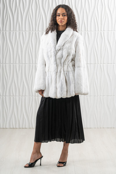 Premium chinchilla fur coat for a sophisticated style by manzari
