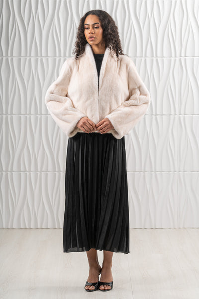 Elegant mink fur coat for a refined look