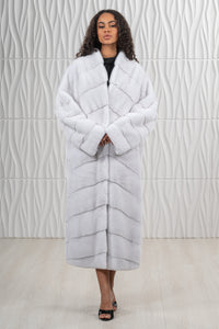 Classic White Mink fur coat by manzari