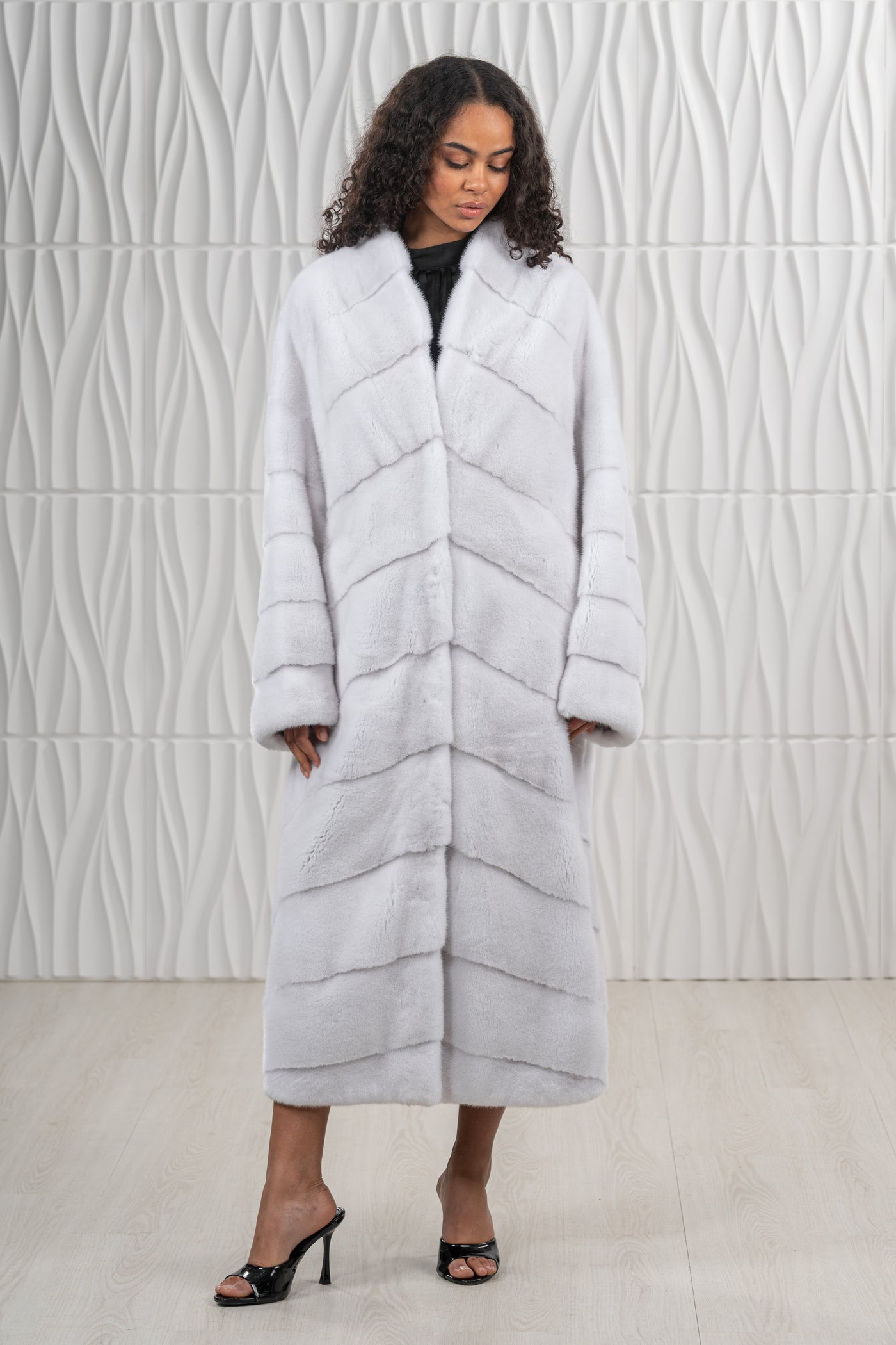 Elegant mink fur coat for a refined look