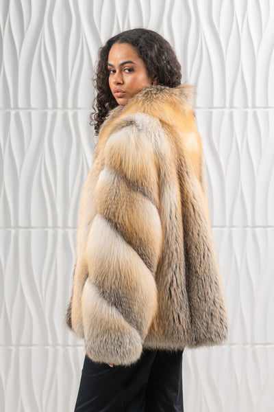 High-quality fox fur coat for fashion enthusiasts