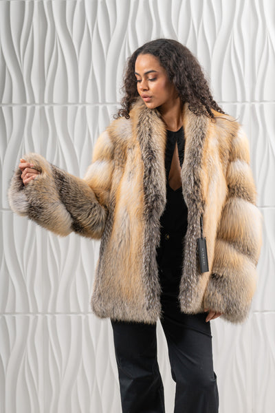 Sophisticated fox fur coat by manzari