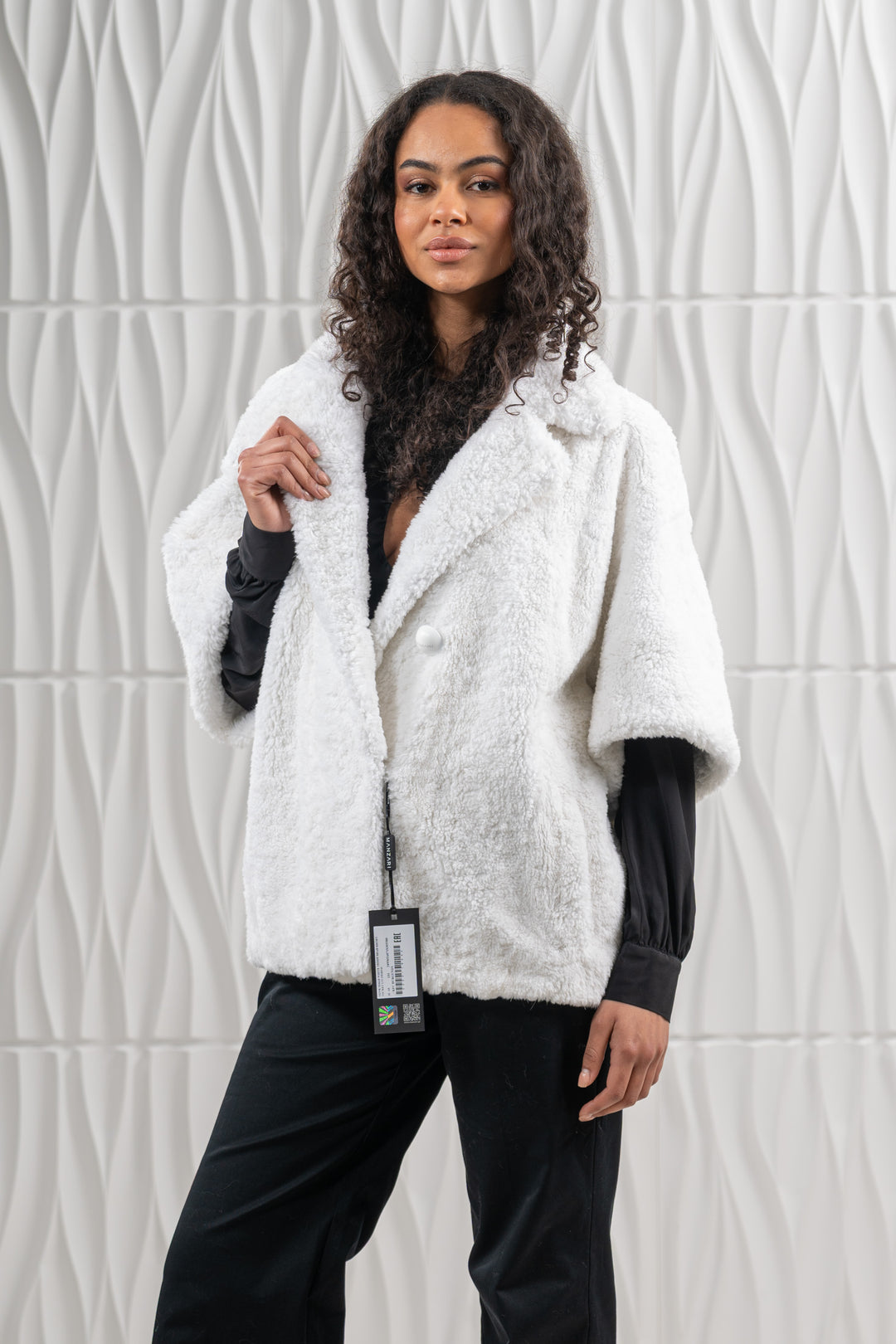 Premium White Mink fur coat for a sophisticated style