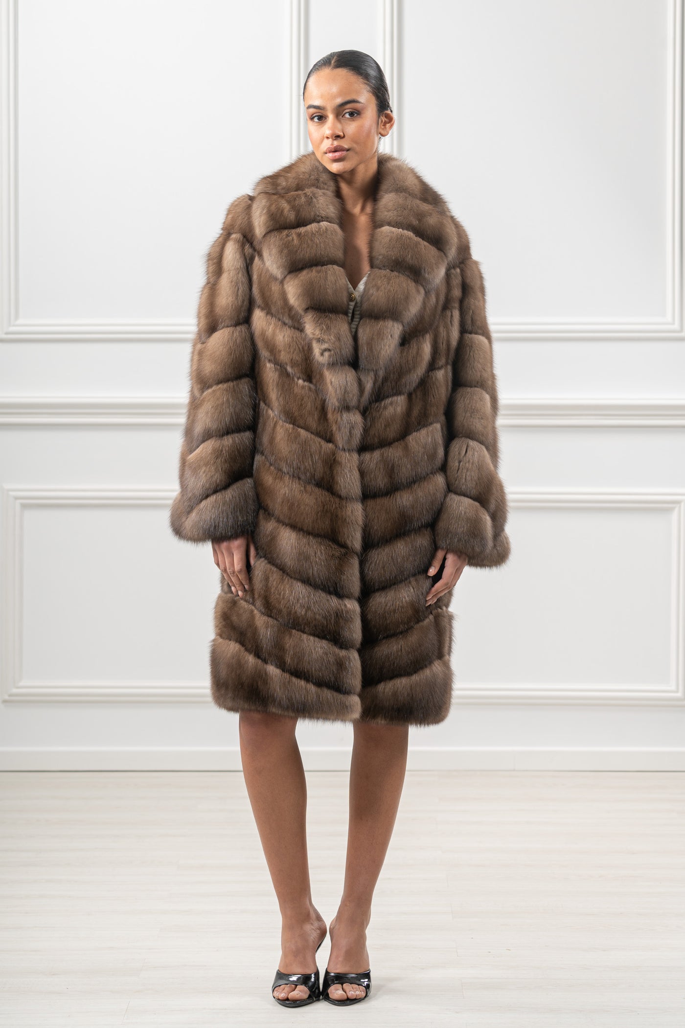 High-quality sable fur coat for luxury lovers