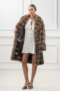 Sophisticated sable fur coat for special occasions