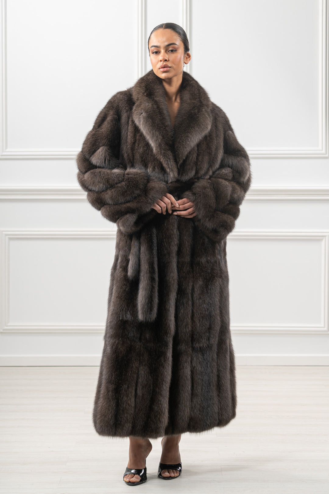 Exclusive Carbonio Russian sable fur coat by manzari