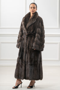 Elegant Carbonio Russian sable fur coat by manzari