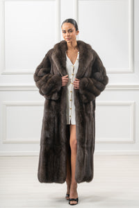 Manzari Carbonio Russian sable fur coat for a timeless look