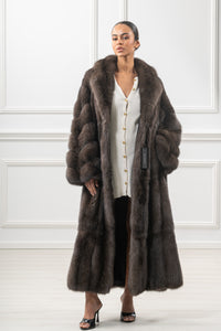 Sophisticated Carbonio Russian sable fur coat for special occasions