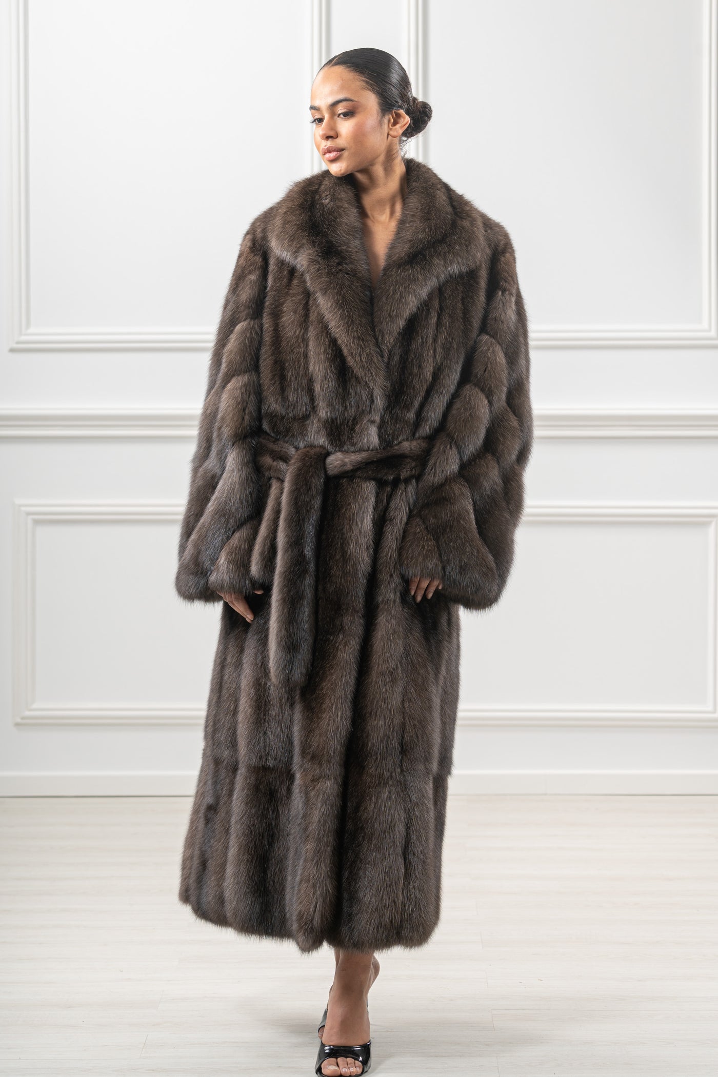High-quality sable fur coat for luxury lovers