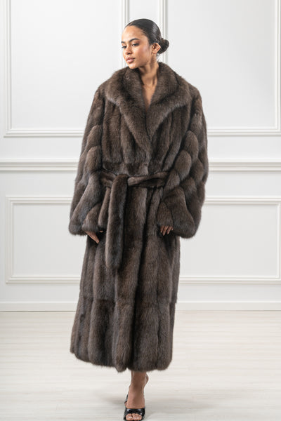 High-quality sable fur coat for luxury lovers