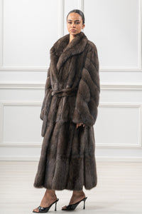Elegant Carbonio Russian sable fur coat by manzari