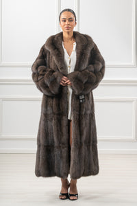 Elegant Carbonio Russian sable fur coat by manzari