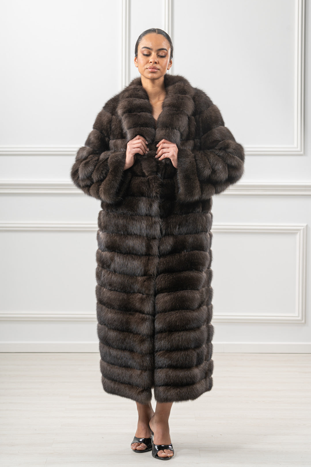 Exclusive Carbonio Russian sable fur coat by manzari