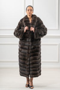 Exclusive Carbonio Russian sable fur coat by manzari