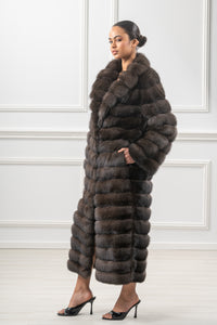 Elegant Carbonio Russian sable fur coat by manzari