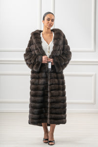 Carbonio Russian sable fur coat by manzari for a bold statement