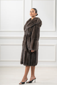 Manzari Carbonio Russian sable fur coat for a timeless look