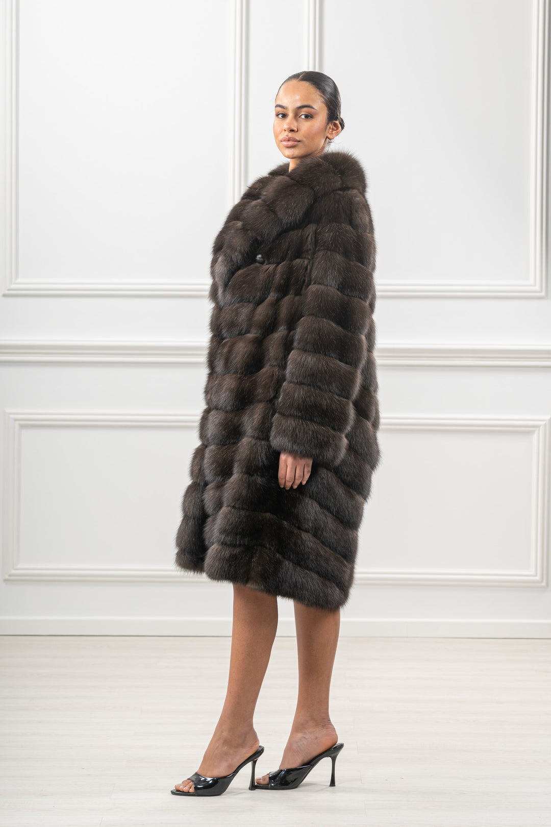 Exclusive Carbonio Russian sable fur coat by manzari