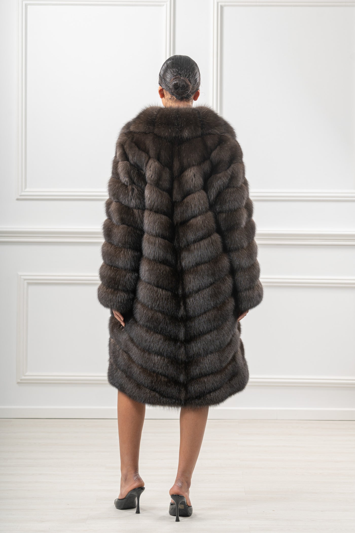 Manzari sable fur coat for a timeless look