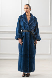 Classic Blue Sky Mink fur coat by manzari