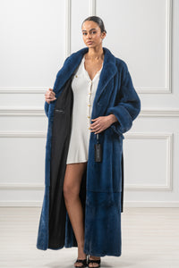 Classic Blue Sky Mink fur coat by manzari