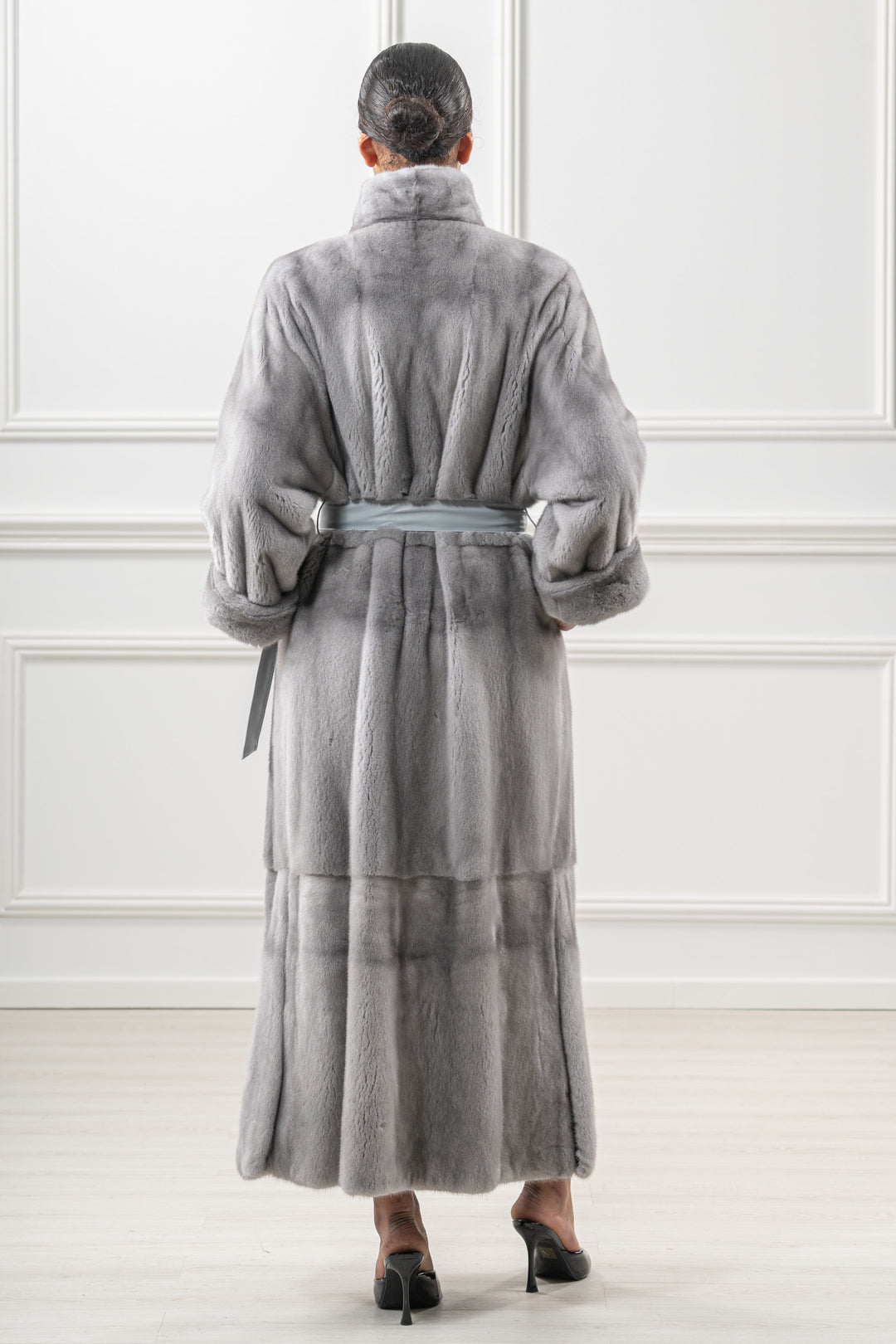 High-quality Sapphire Mink fur coat for luxury lovers