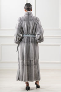 High-quality Sapphire Mink fur coat for luxury lovers