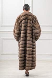 Platinum Russian sable fur coat by manzari for a bold statement