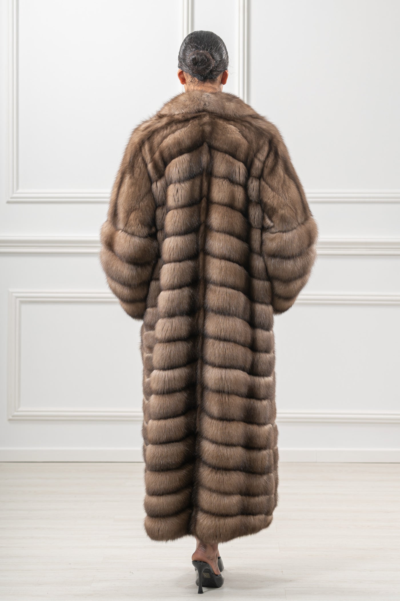 Sophisticated sable fur coat for special occasions