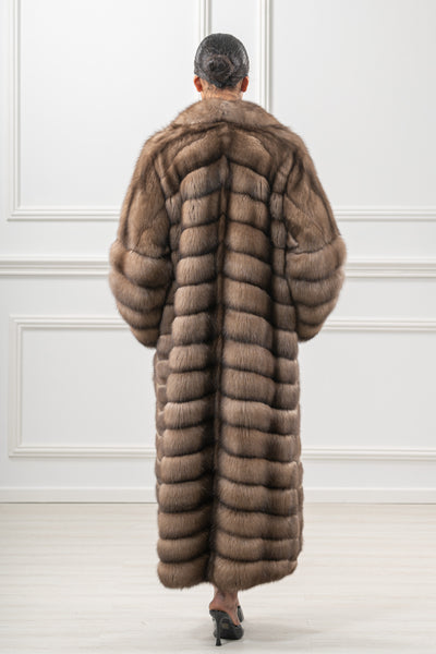Sophisticated sable fur coat for special occasions