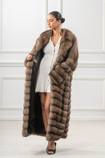 High-quality sable fur coat for luxury lovers