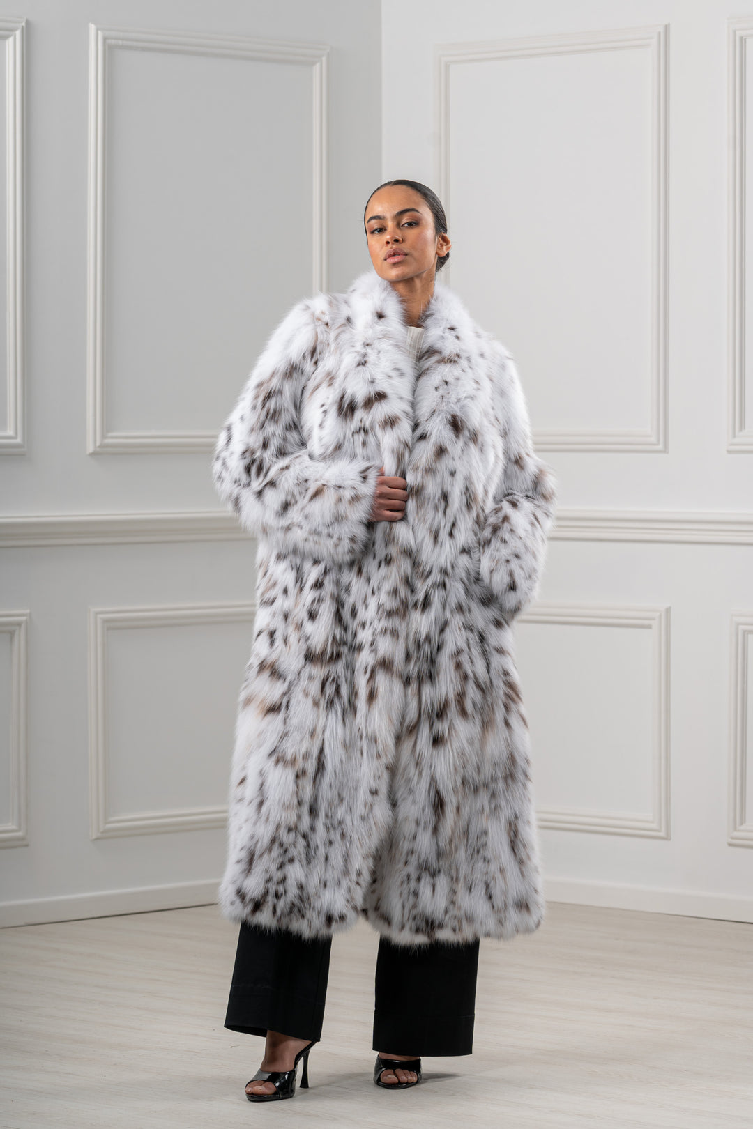 Bobcat Full Belly Natural Long Hair Coat L/O 0910?21M492