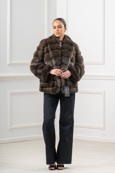 Sophisticated sable fur coat for special occasions