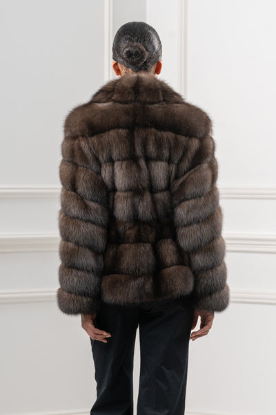 Elegant russian sable fur coat by manzari