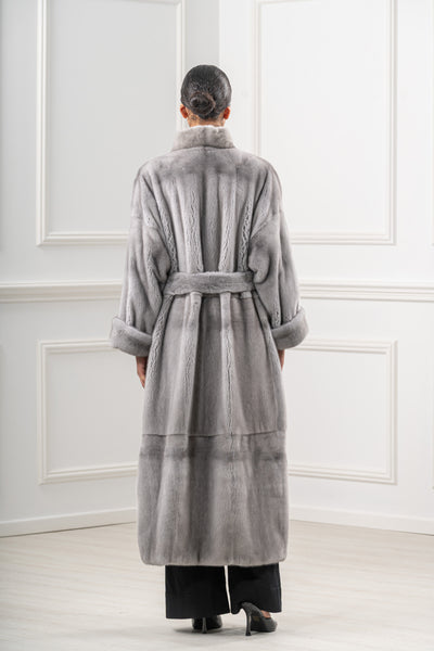 MINK FEMALE SAPPHIRE VELVET COAT S/S 25M5489