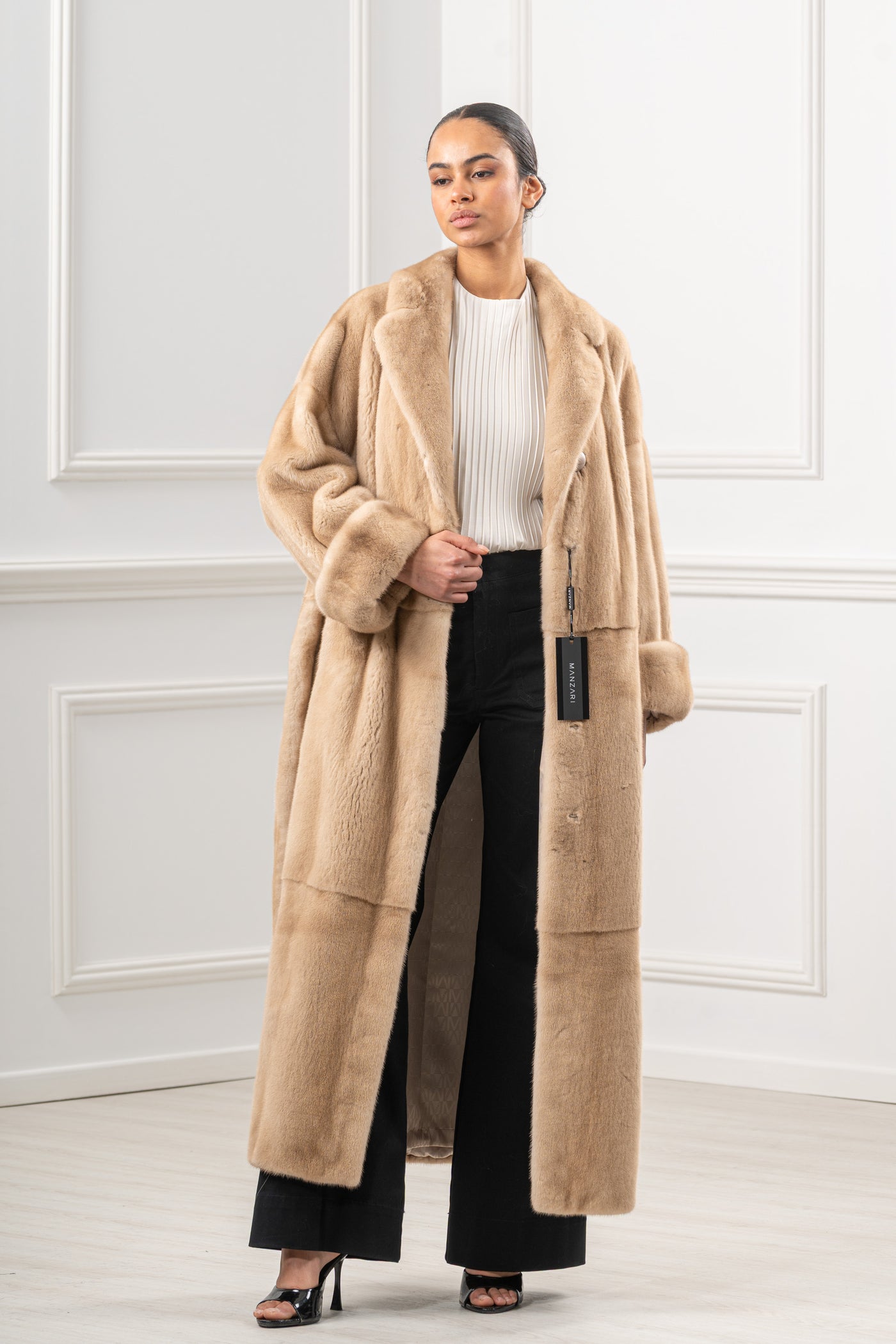 High-quality mink fur coat for luxury lovers