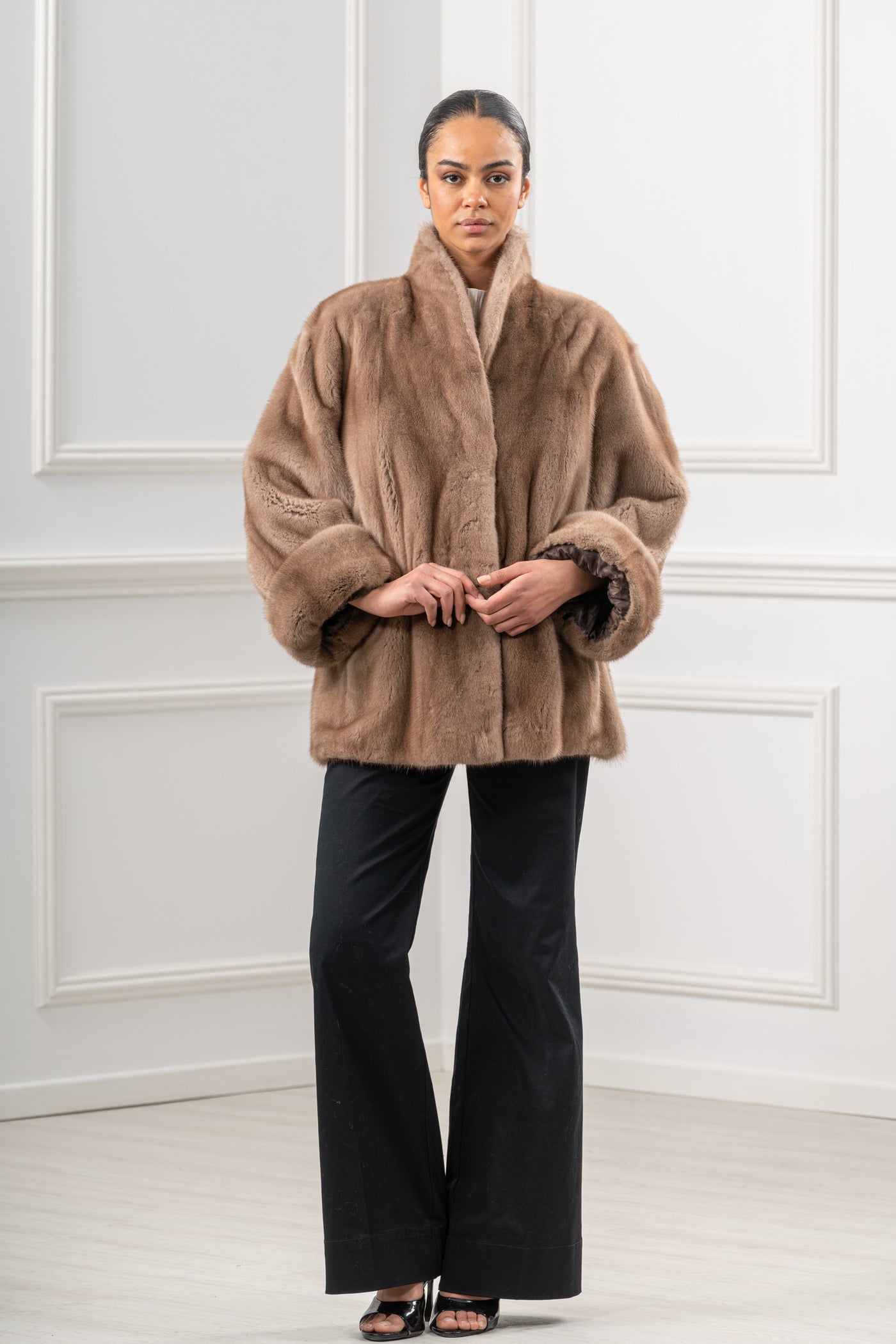 Premium mink fur coat for a sophisticated style