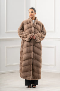 Elegant Pastel Mink fur coat for a refined look