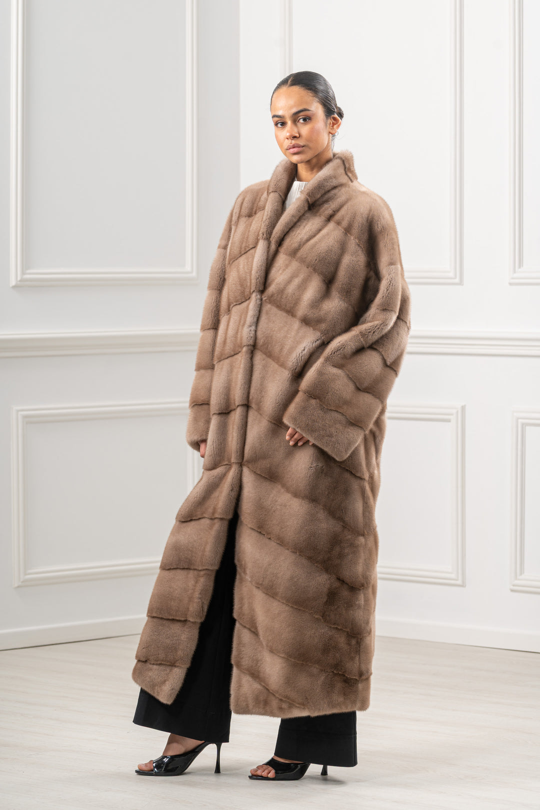 Elegant Pastel Mink fur coat for a refined look