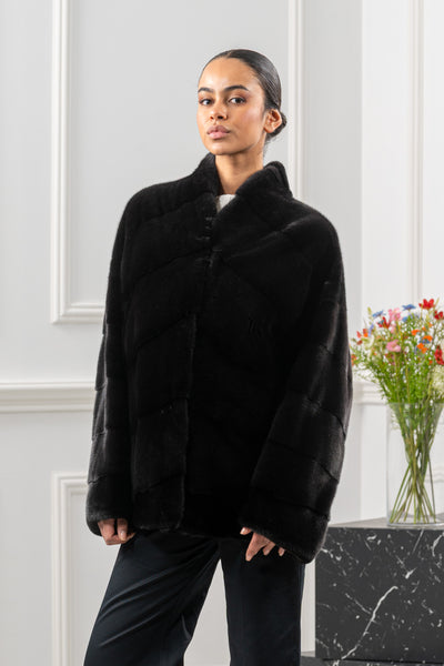High-quality mink fur coat for luxury lovers