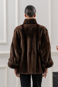 High-quality Star Light Mink fur coat for luxury lovers