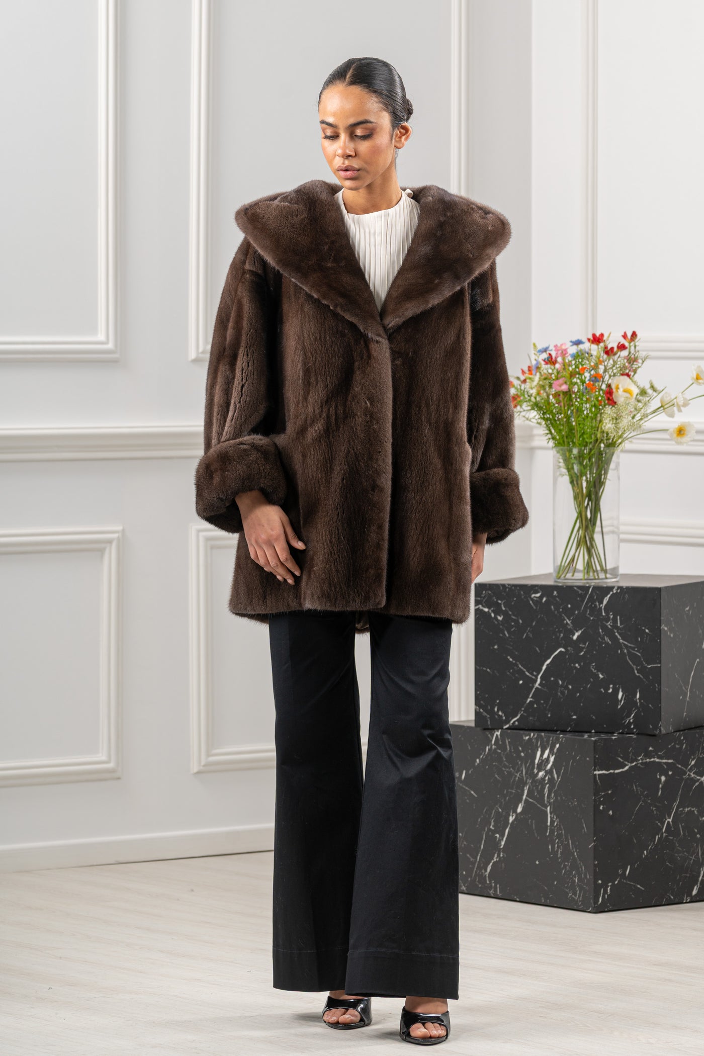 Exclusive mink fur coat by manzari