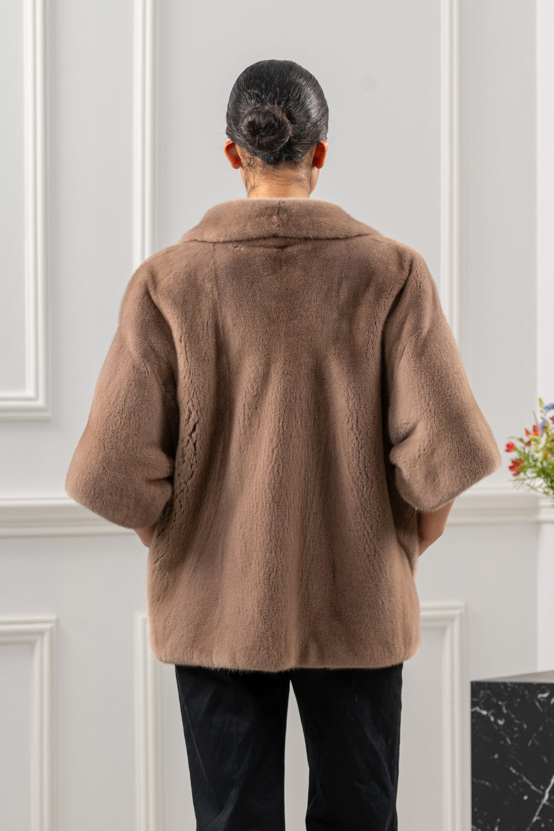 Classic Taupe Mink fur coat by manzari